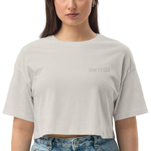 Load image into Gallery viewer, Loose drop shoulder crop top